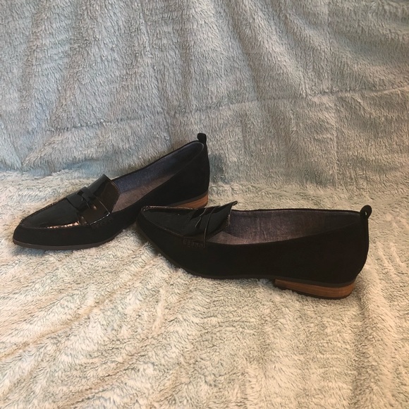 dr scholl's black loafers